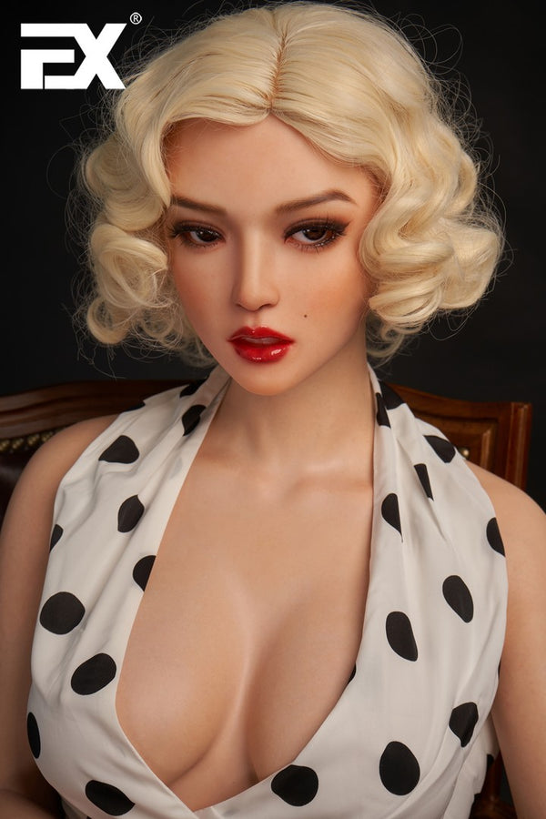 Jie: 166 cm D-Cup Realistische Silikon-Sex-Puppe - EX-Puppe
