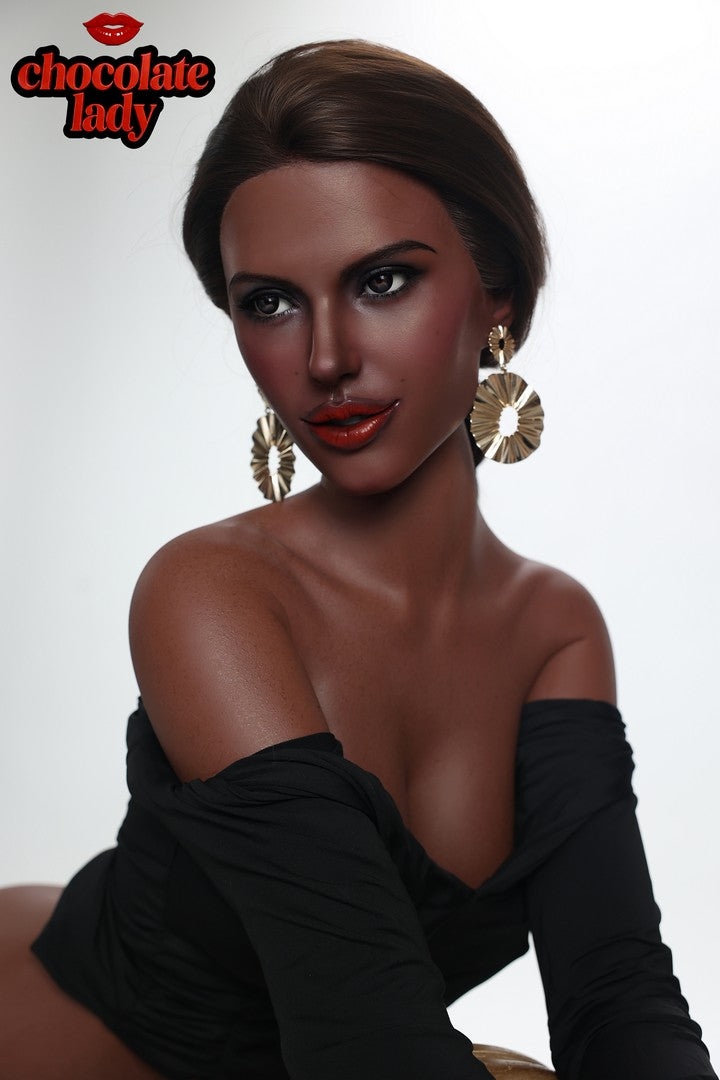 Lena: 166cm E-Cup Realistic Silicone Black Sex Doll