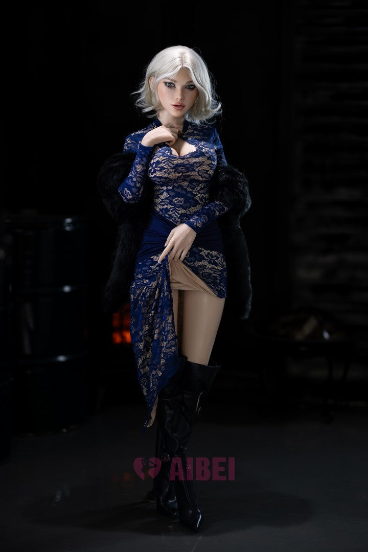 AB23 Aria White: 158cm F-Cup Realistic Silicone Sex Doll-Aibei