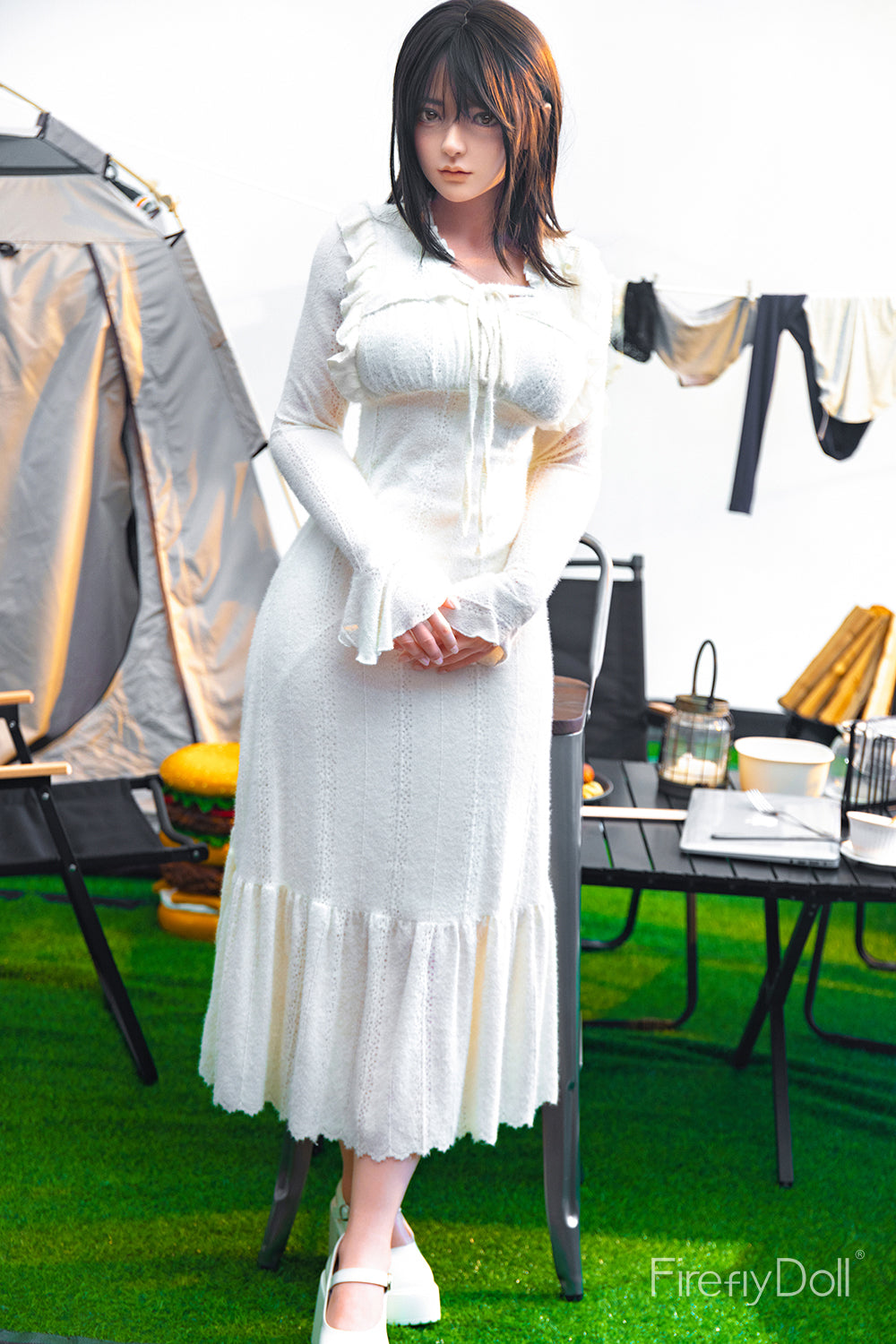 C001 Liuli: 159cm E-cup Camping Silicone Sex Doll