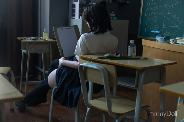 C004 Shirley: 162cm A-cup Classroom Silicone Sex Doll