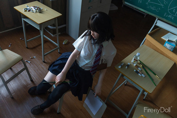 C004 Shirley: 162cm A-cup Classroom Silicone Sex Doll