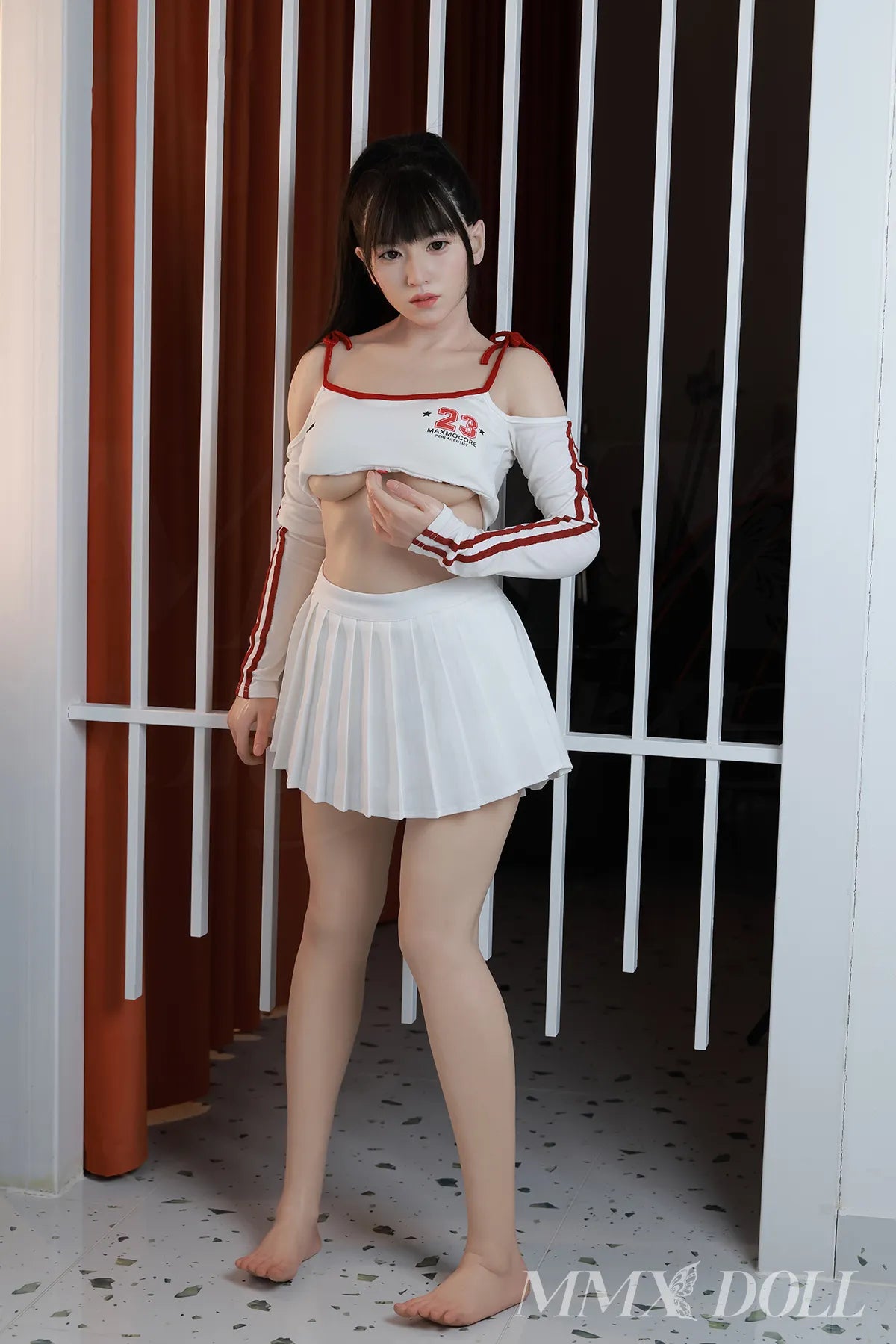 MengTing : Poupée sexuelle réaliste en silicone de 156 cm, bonnet E - MMX Doll