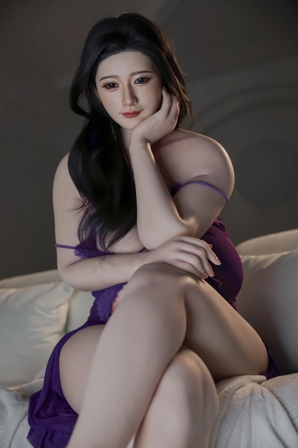 Hao: 168cm H-Cup Purple Desire Big Boobs Sex Doll