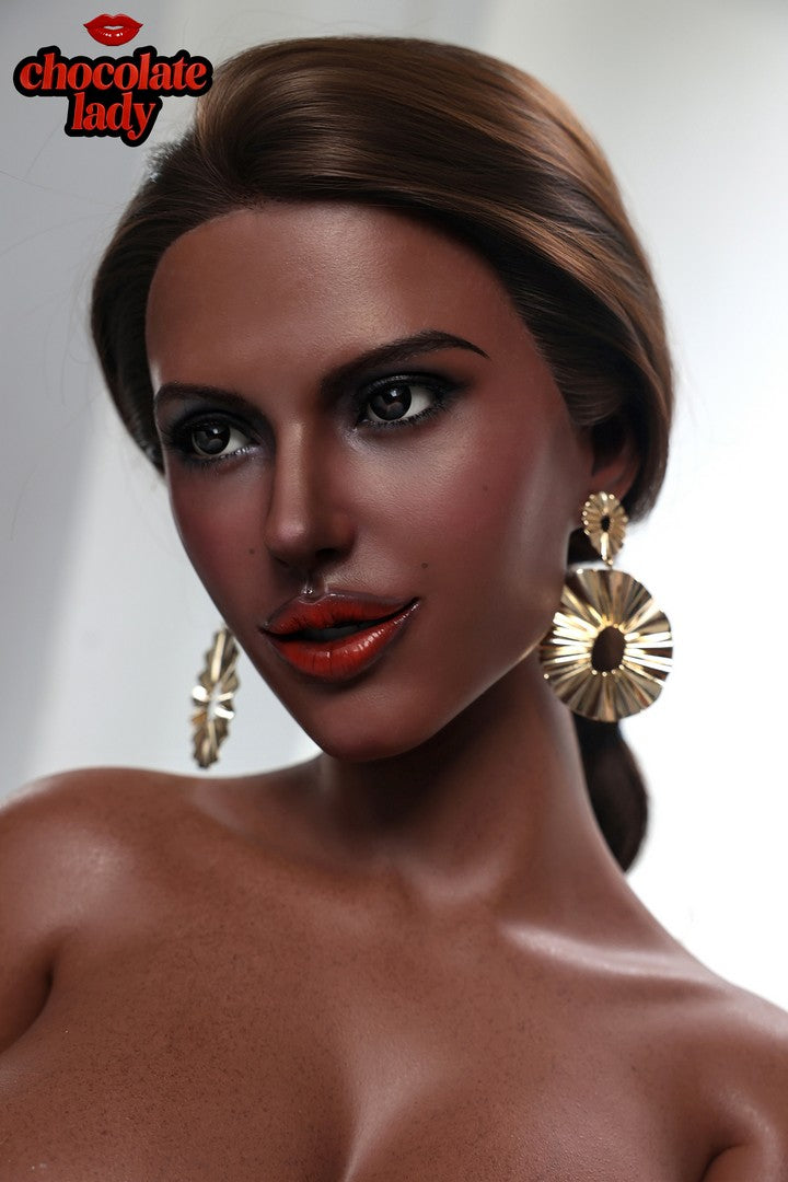 Lena: 166cm E-Cup Realistic Silicone Black Sex Doll