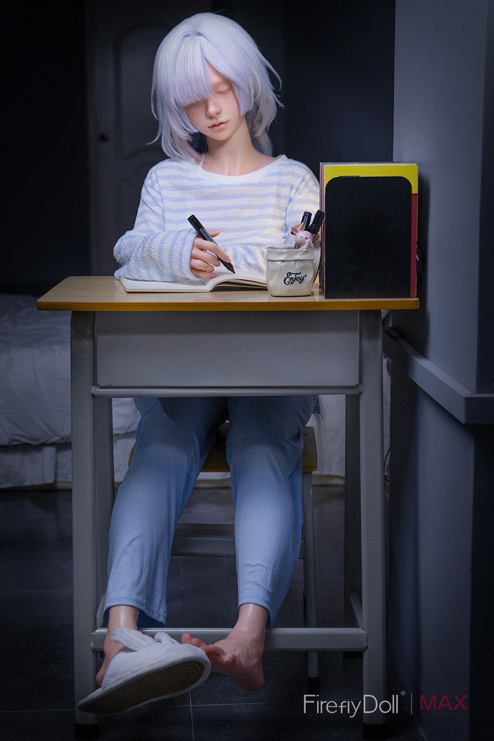 C001 Liuli: 153cm A-cup Sleep Girl Silicone Sex Doll - Max Series