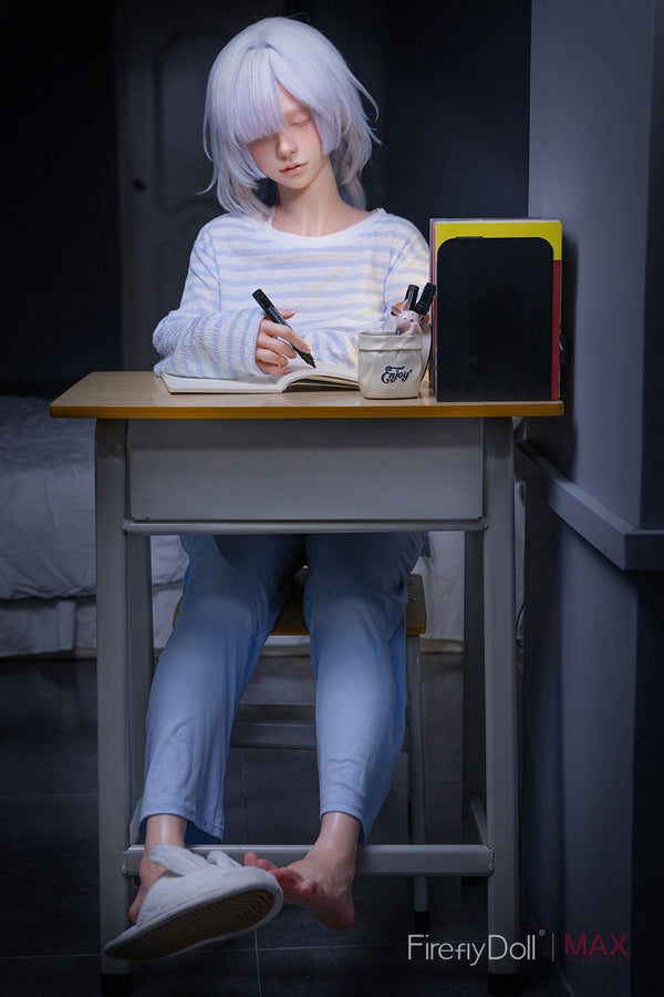 C001 Liuli: 153cm A-cup Sleep Girl Silicone Sex Doll - Max Series