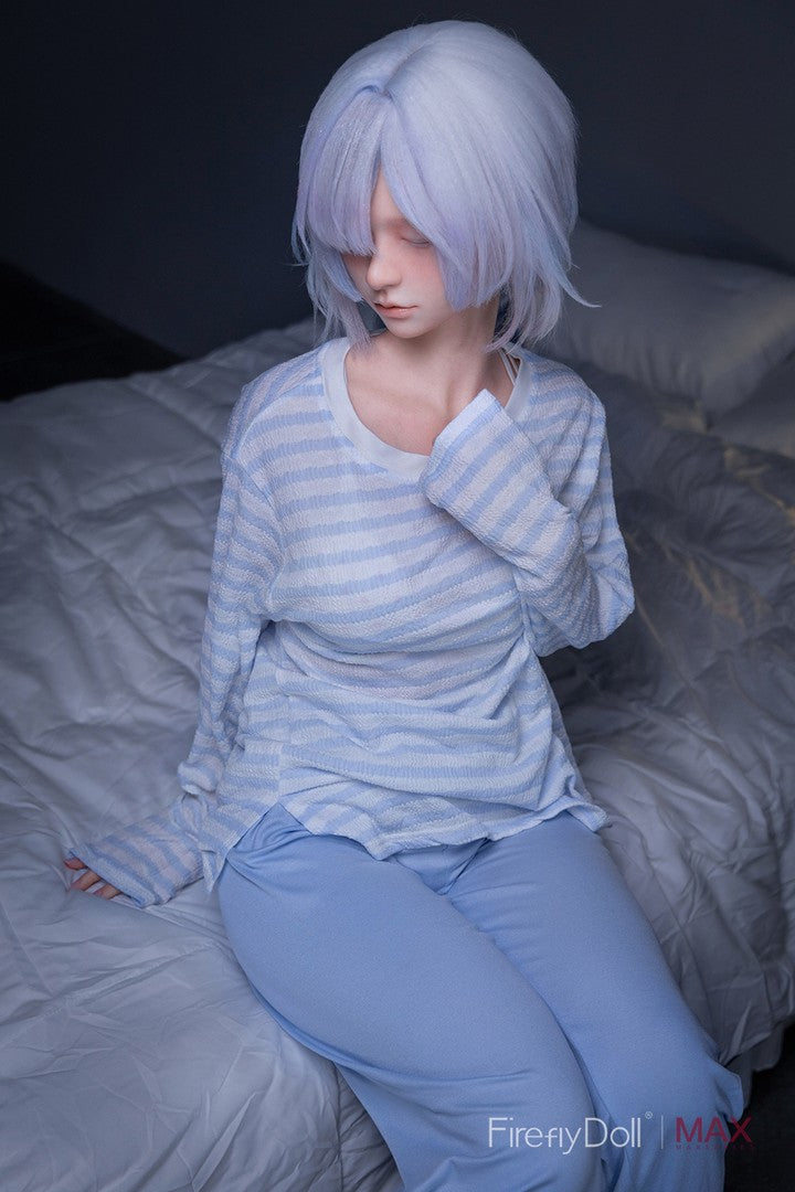 C001 Liuli: 153cm A-cup Sleep Girl Silicone Sex Doll - Max Series