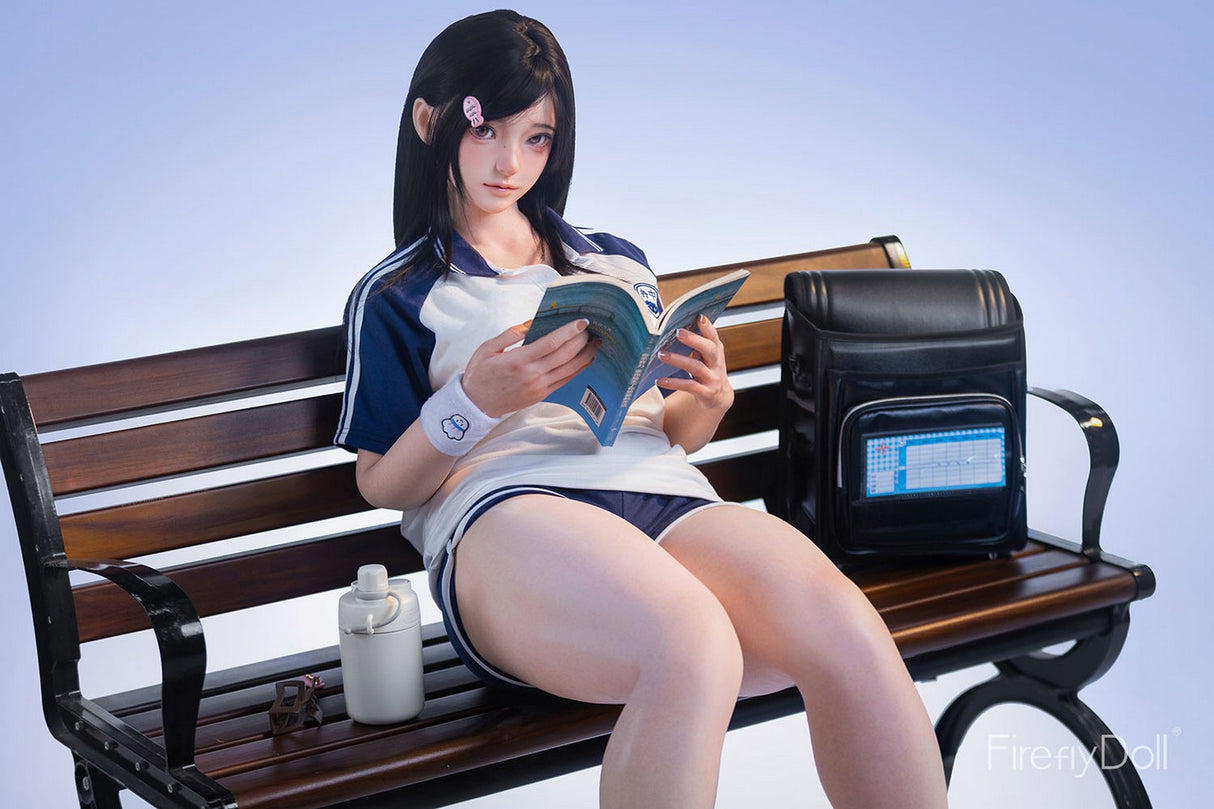 C002 Nanako: 151cm A-cup School Uniform and Bench Silicone Sex Doll