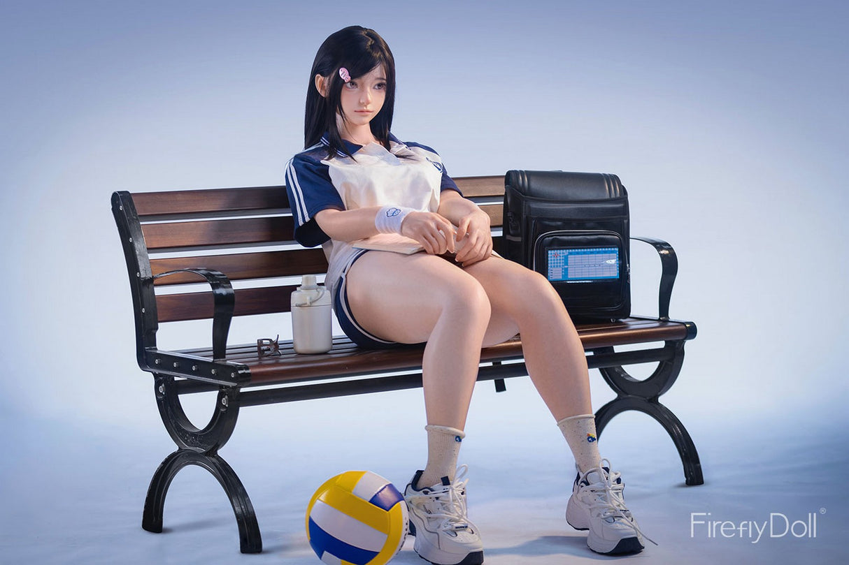 C002 Nanako: 151cm A-cup School Uniform and Bench Silicone Sex Doll