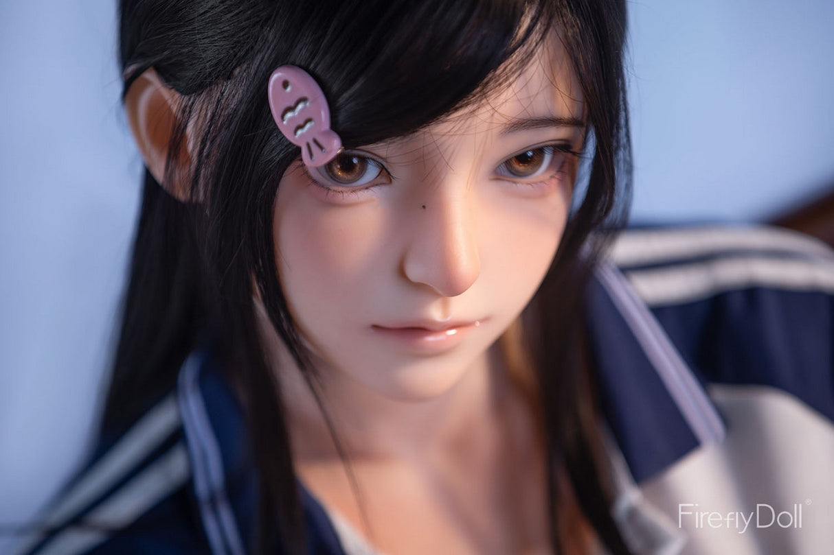 C002 Nanako: 151cm A-cup School Uniform and Bench Silicone Sex Doll