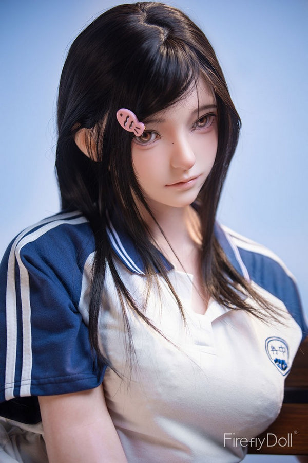 C002 Nanako: 151cm A-cup School Uniform and Bench Silicone Sex Doll
