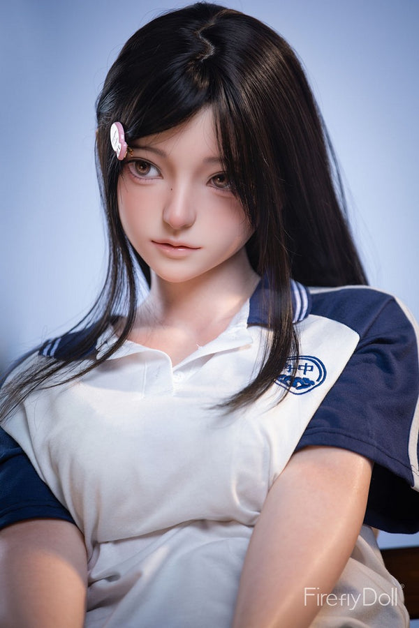 C002 Nanako: 151cm A-cup School Uniform and Bench Silicone Sex Doll