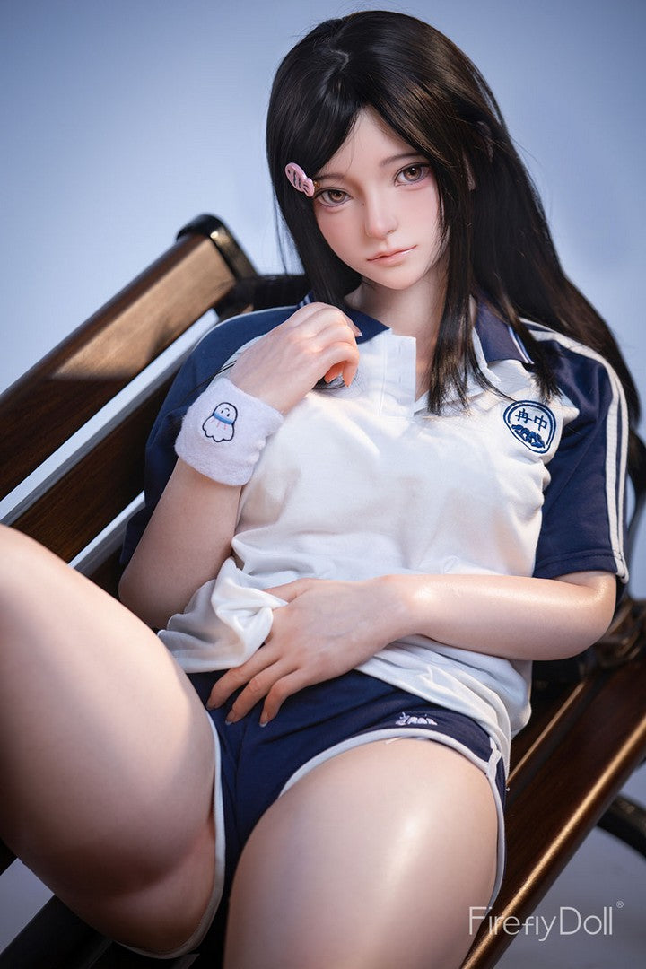 C002 Nanako: 151cm A-cup School Uniform and Bench Silicone Sex Doll