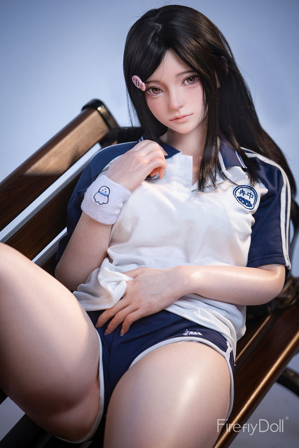 C002 Nanako: 151cm A-cup School Uniform and Bench Silicone Sex Doll
