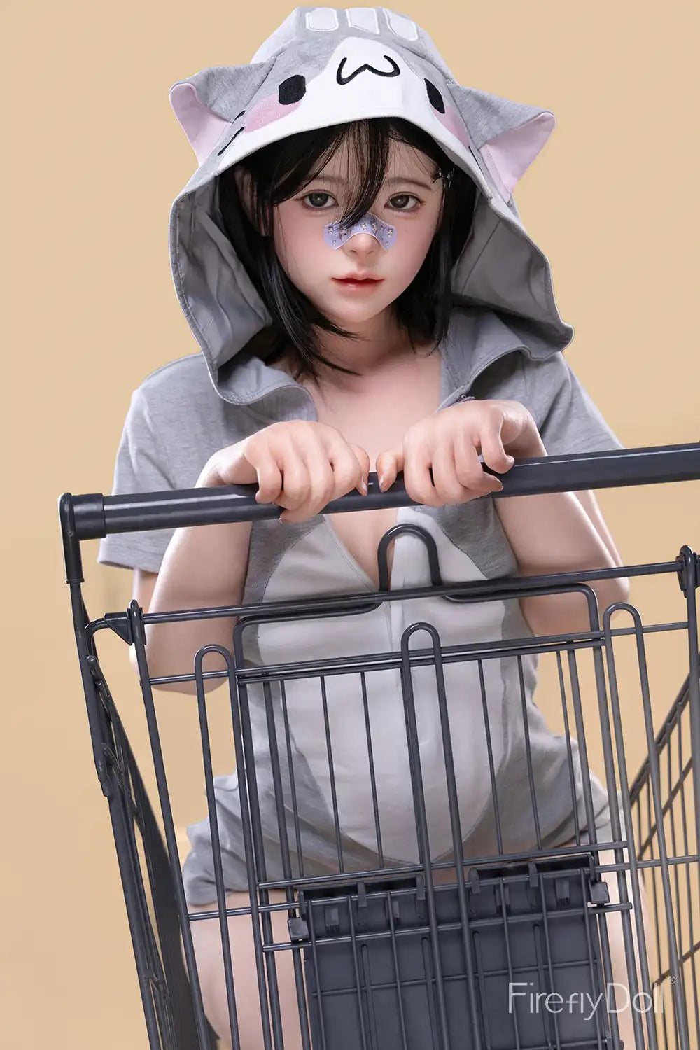 C001 Liuli: 159cm E-cup Kitty Girl Silicone Sex Doll