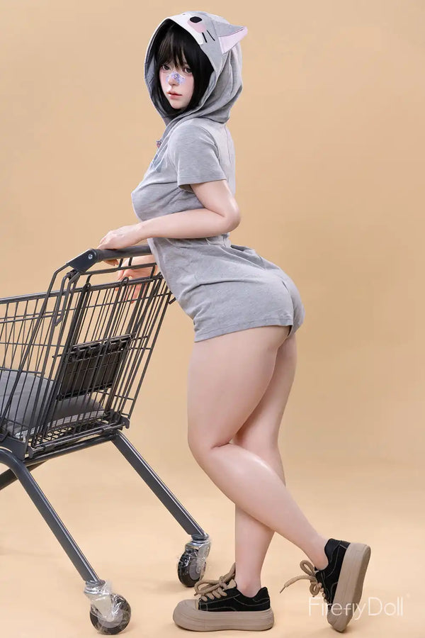 C001 Liuli: 159cm E-cup Kitty Girl Silicone Sex Doll