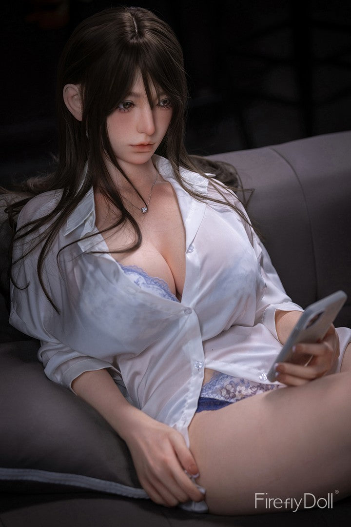 C005 Xifeng: 160cm G-cup White Shirt Girl Silicone Sex Doll - Max Series
