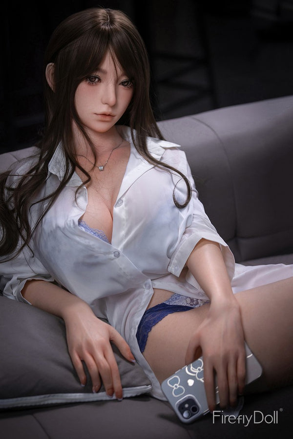 C005 Xifeng: 160cm G-cup White Shirt Girl Silicone Sex Doll - Max Series