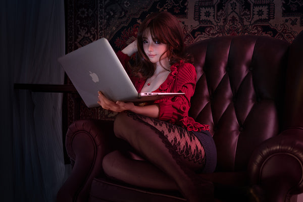 C013 Qiandao: 160cm G-cup Black Stockings Silicone Sex Doll - Max Series