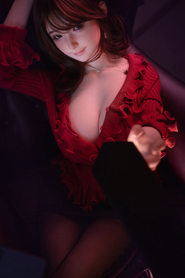 C013 Qiandao: 160cm G-cup Black Stockings Silicone Sex Doll - Max Series