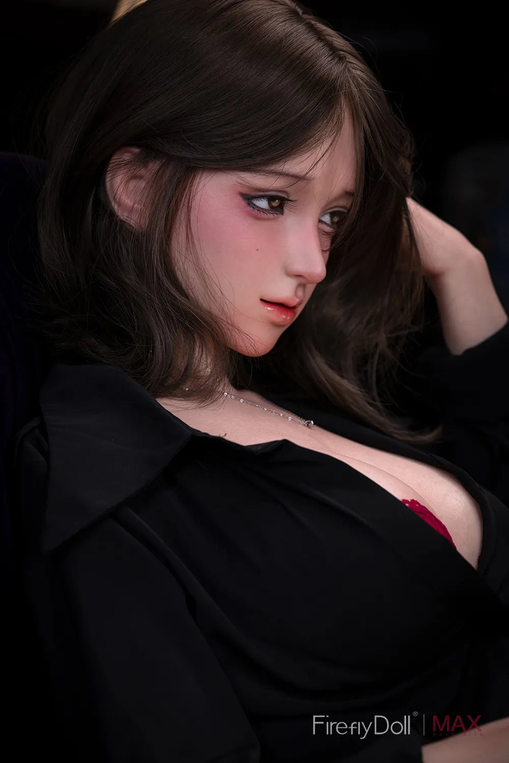 C012 Linglong: 158cm F-cup Midnight Rose Silicone Sex Doll - Max Series