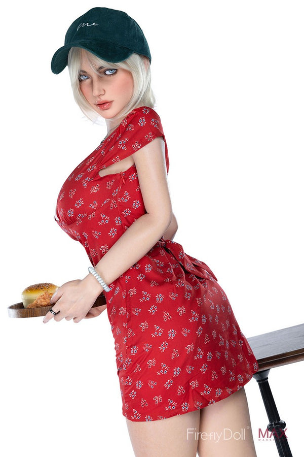 C015 Mary: 160cm G-cup Hot Waitress Silicone Sex Doll - Max Series
