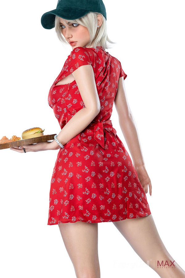 C015 Mary: 160cm G-cup Hot Waitress Silicone Sex Doll - Max Series
