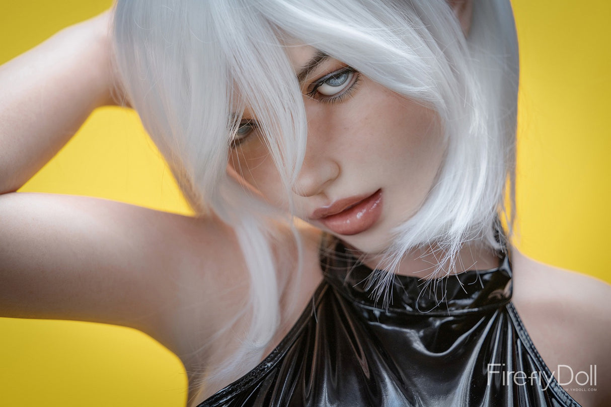 C015 Mary: 164cm F-cup Leather Jacket Silicone Sex Doll