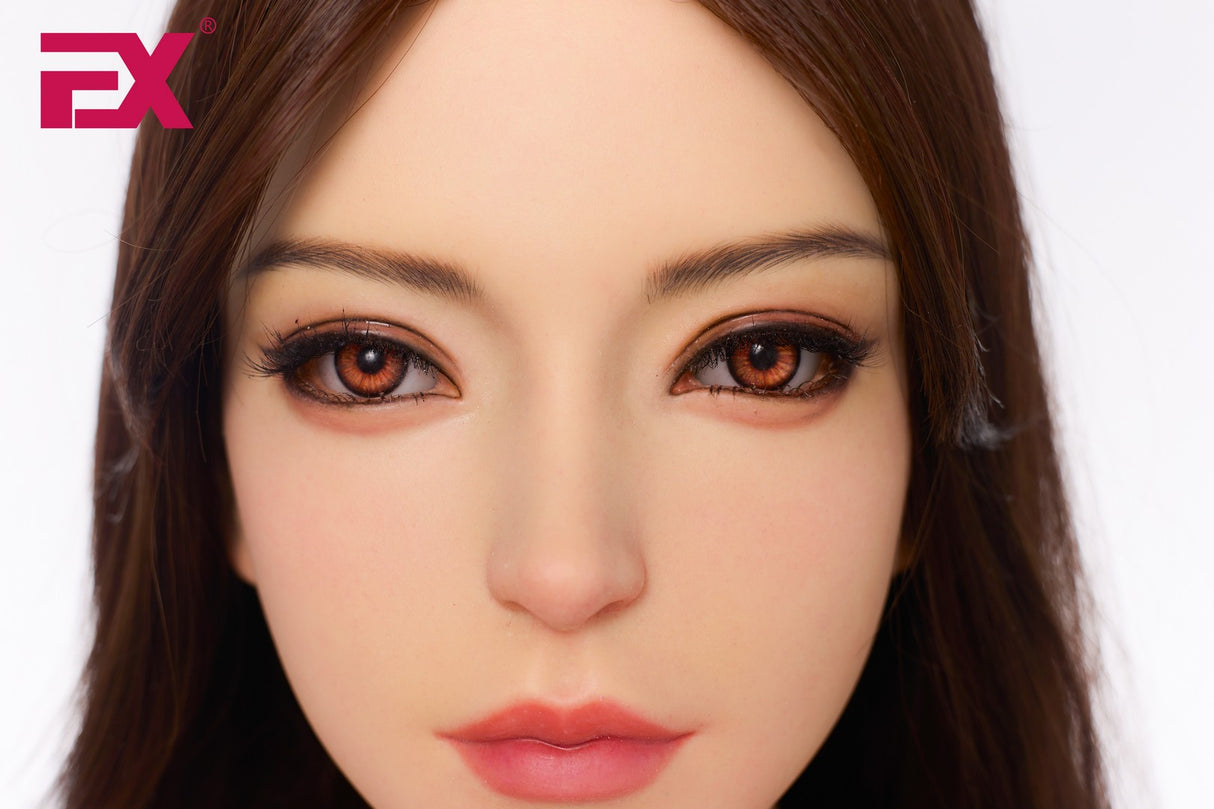 Jie: 166 cm D-Cup Realistische Silikon-Sex-Puppe - EX-Puppe