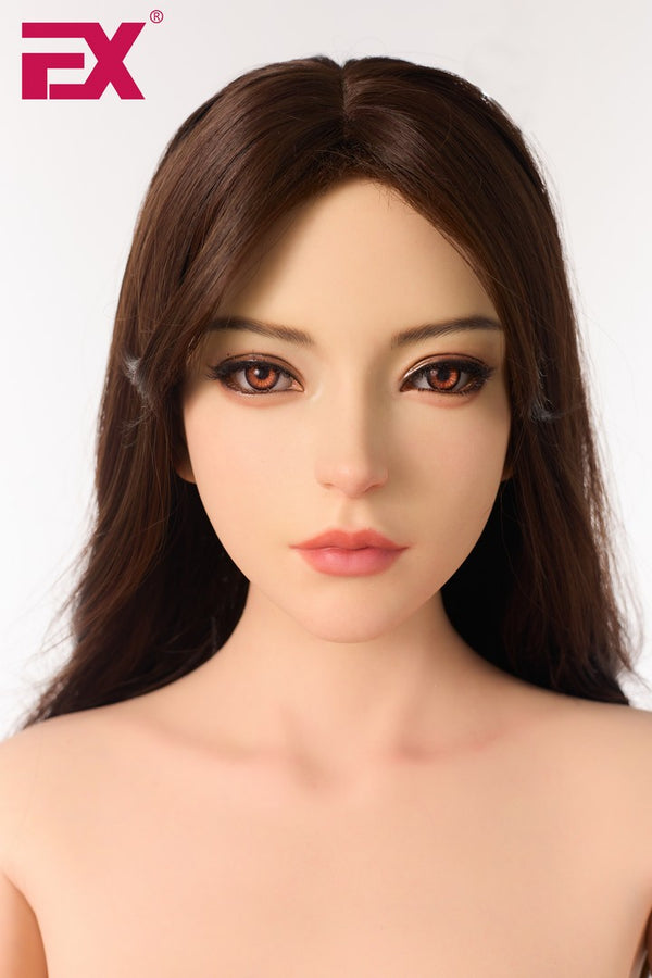 Jie: 166 cm D-Cup Realistische Silikon-Sex-Puppe - EX-Puppe