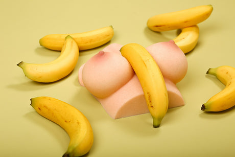 B-53 (jaune) : poupée sexuelle Climax avec seins et torse (entièrement en silicone)