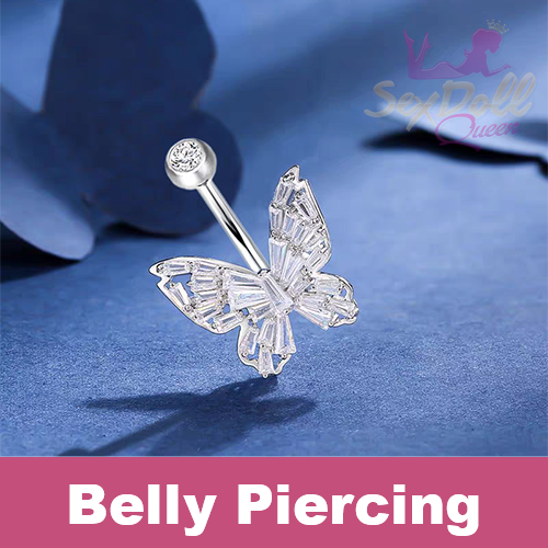 Butterfly-Style Belly Piercing