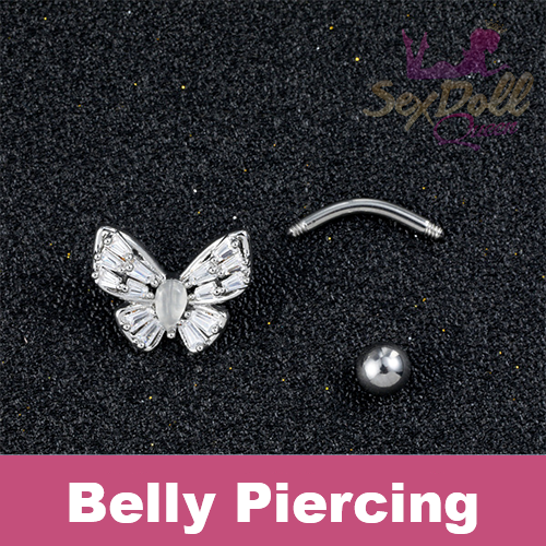 Butterfly-Style Belly Piercing