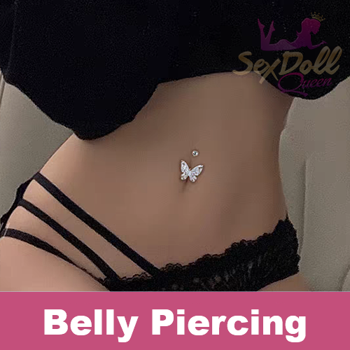 Butterfly-Style Belly Piercing