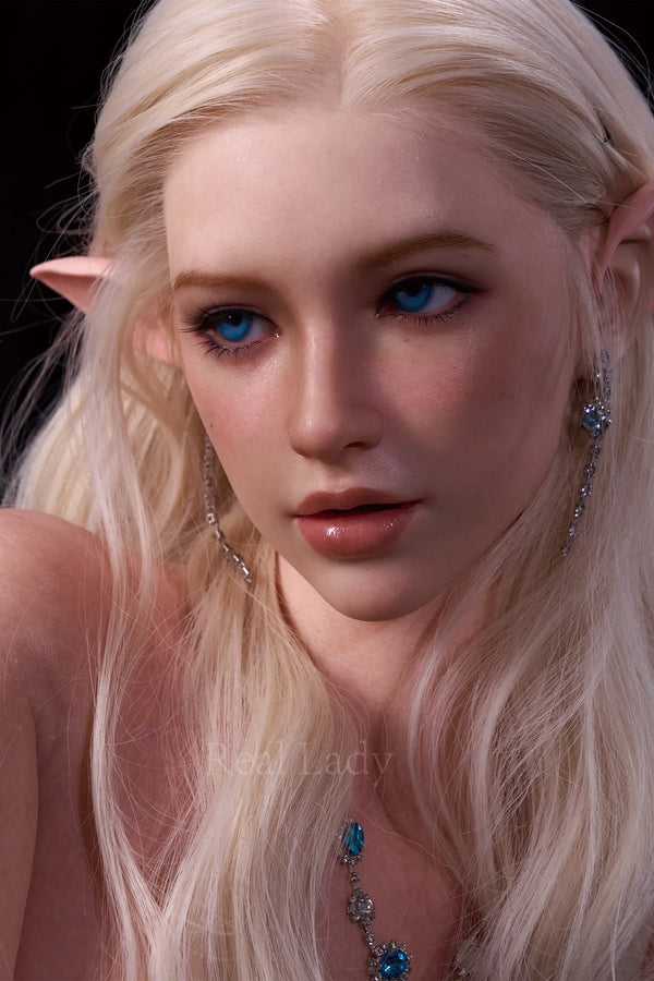 R8 Lena: 159cm H-Cup Royal Blue Beauty Elf Sex Doll