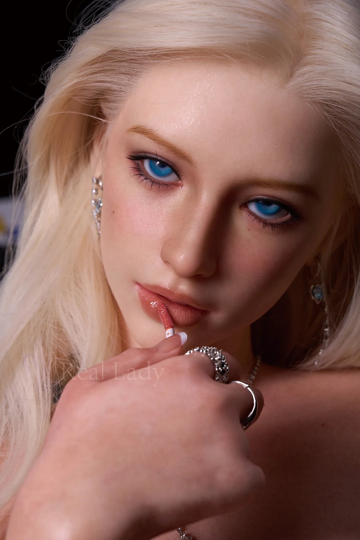 R8 Lena: 159cm H-Cup Royal Blue Beauty Elf Sex Doll