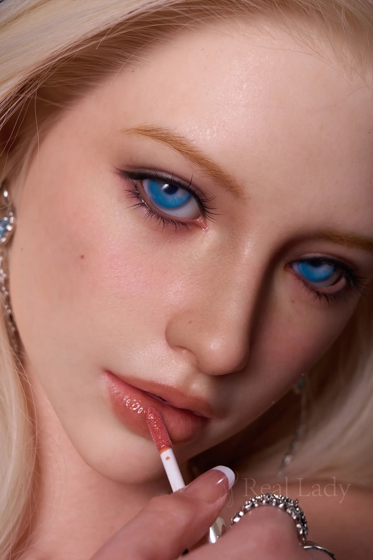 R8 Lena: 159cm H-Cup Royal Blue Beauty Elf Sex Doll