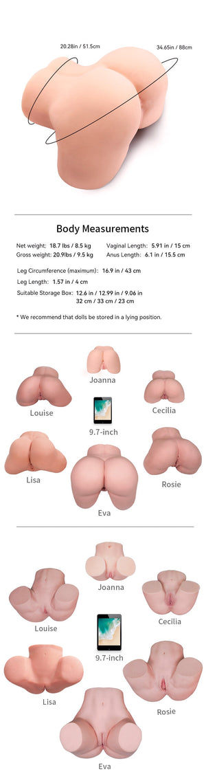 Cecilia fair: 38cm Real Tantaly Sex Doll Torso[Arrive 5-7days]