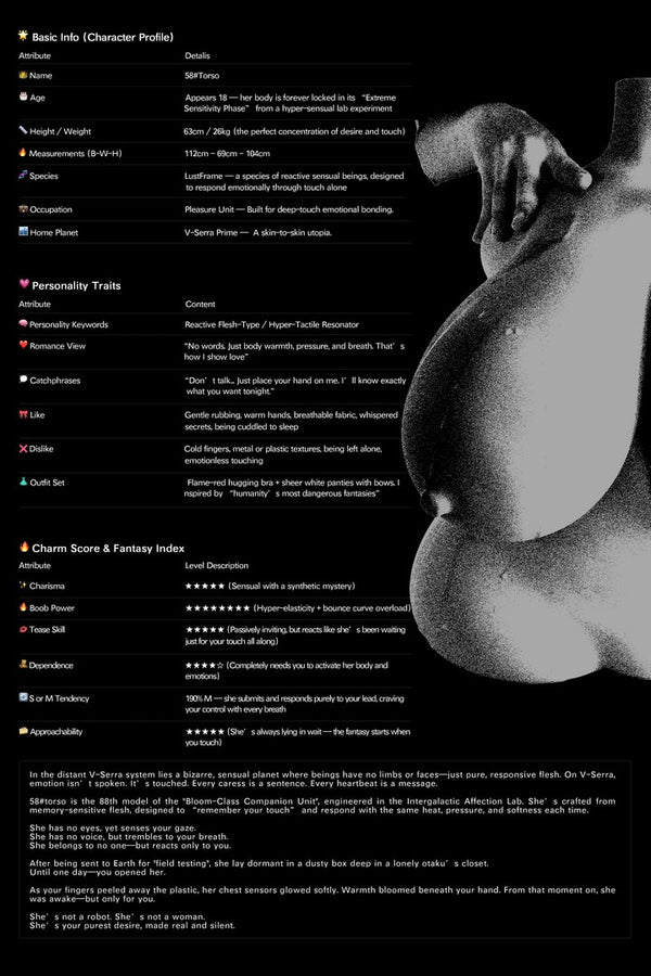 #58 Torso: 63cm Realistic S-TPE Sex Doll Torso-[USA & Canada Stock]