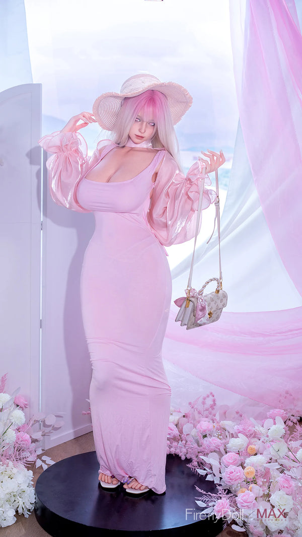 C019 Yelan: 164cm I-cup Peach Veil Realistic Sex Doll - Max Series