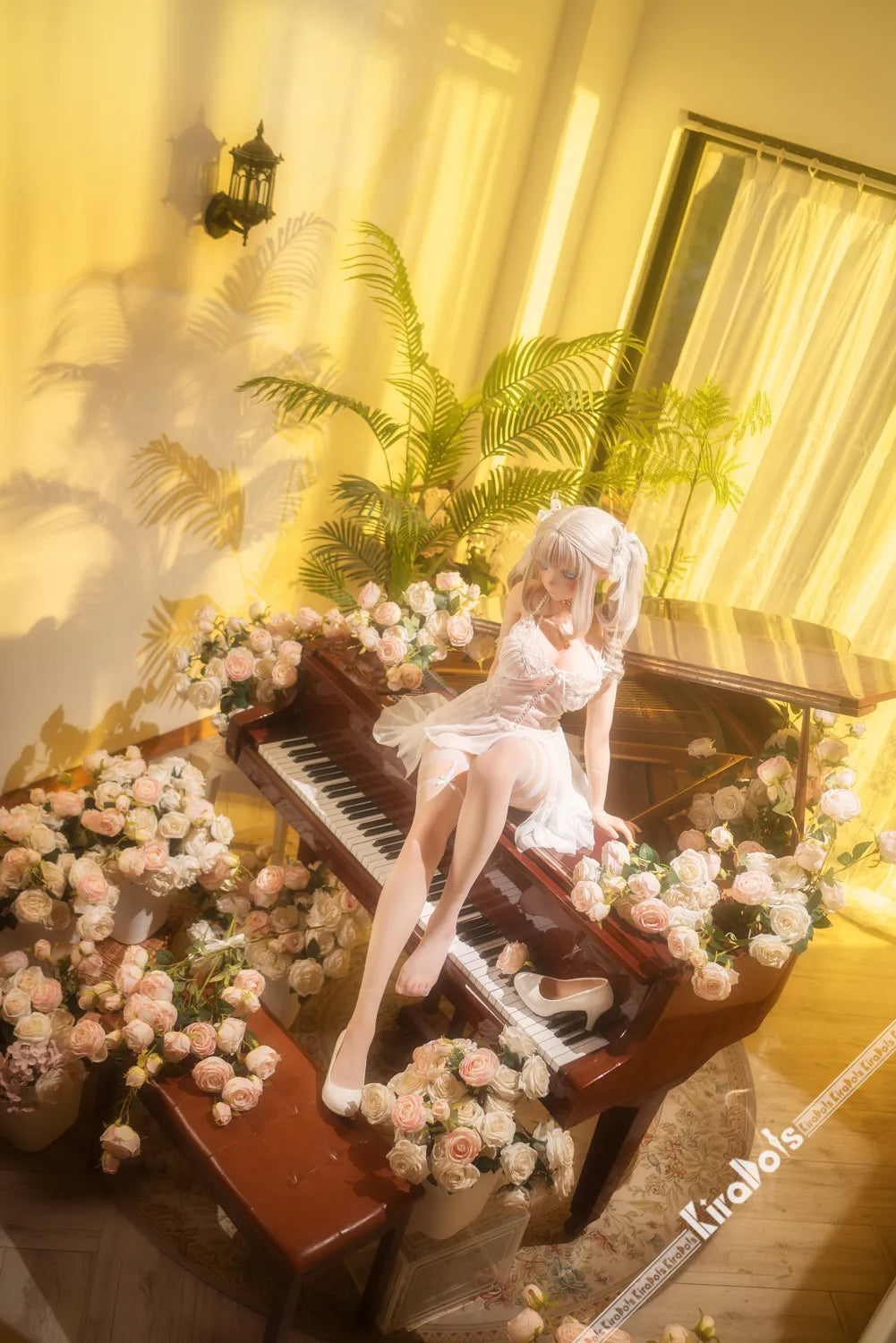 Tsumugi: 155cm D-Cup Floral Piano Maiden Anime Sex Doll
