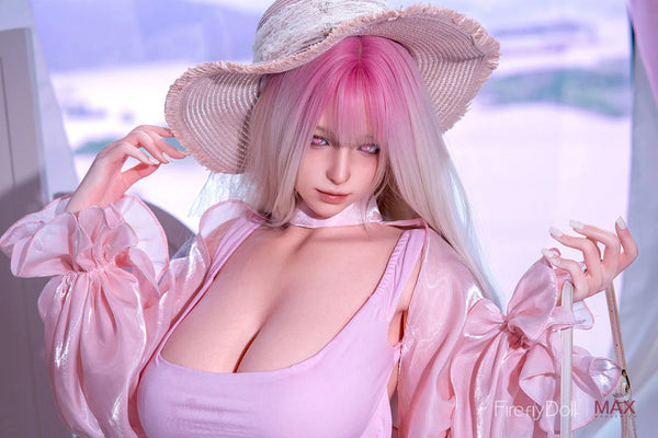 C019 Yelan: 164cm I-cup Peach Veil Realistic Sex Doll - Max Series