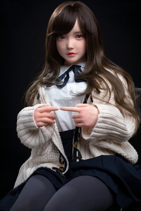 J009: 148cm C-Cup Realistic Silicone Head TPE Body Sex Doll-FU Doll