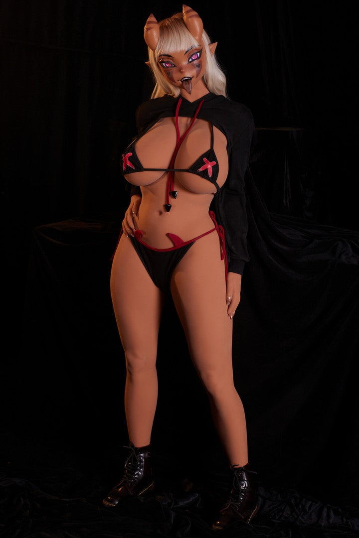 Meru: 160cm Realistic Silicone Head TPE Body Sex Doll