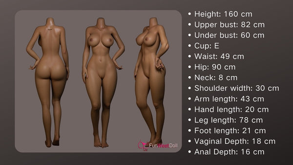 Lily: 160cm Realistic Silicone Sex Doll-FSD017-#036S