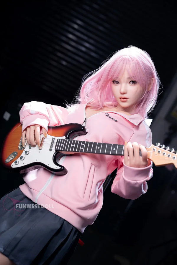 Nika: 152cm D-Cup Electric Guitar Girl Realistic Sex Doll-FSD034-#053S