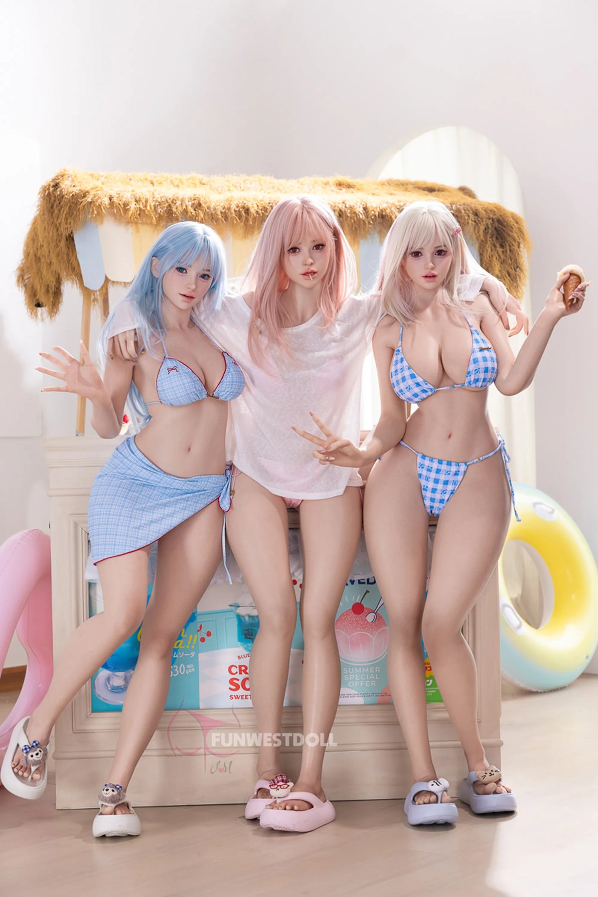 Lucy:159cm A-cup Vacation Girl Flat-Chested Sex Doll-FSD053 #032SJ