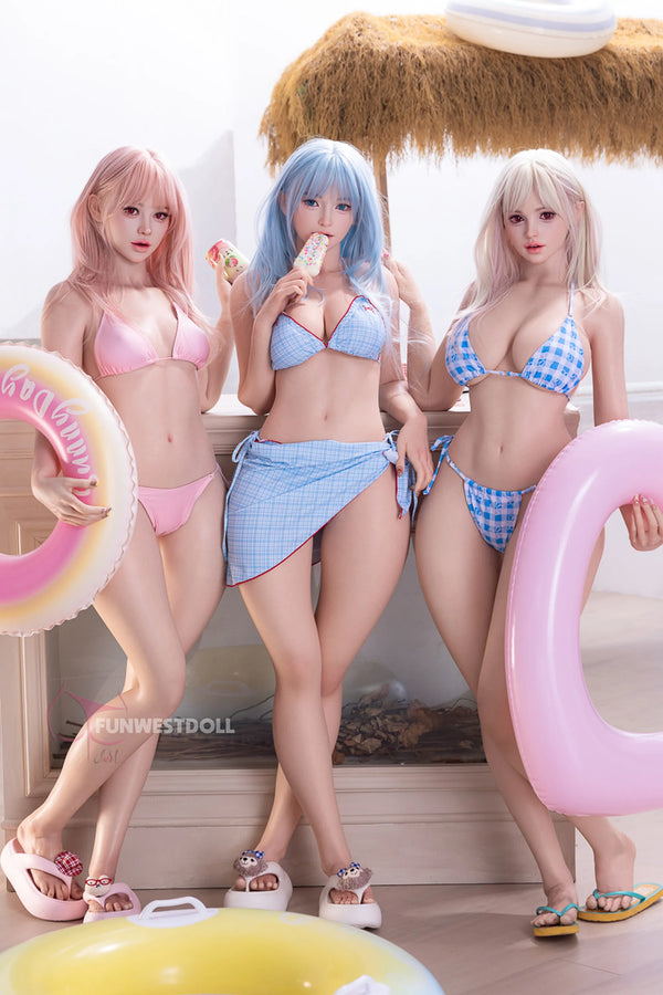 Lucy:159cm A-cup Vacation Girl Flat-Chested Sex Doll-FSD053 #032SJ