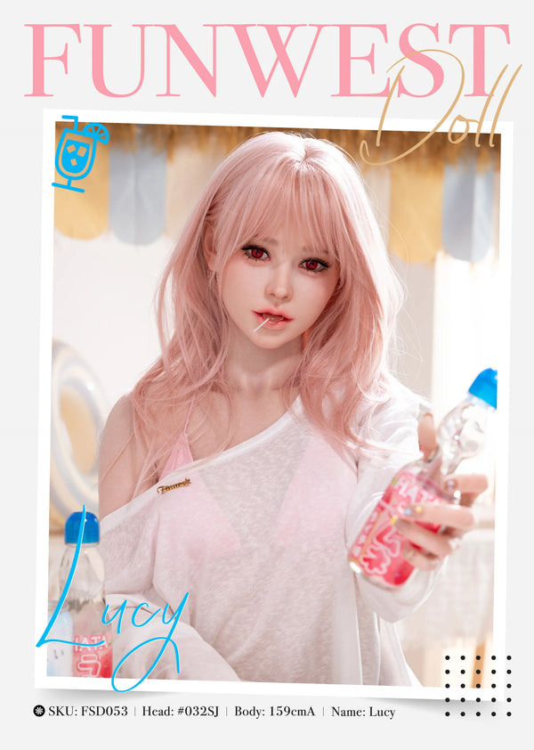 Lucy:159cm A-cup Vacation Girl Flat-Chested Sex Doll-FSD053 #032SJ